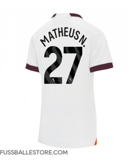 Günstige Manchester City Matheus Nunes #27 Auswärtstrikot Damen 2023-24 Kurzarm